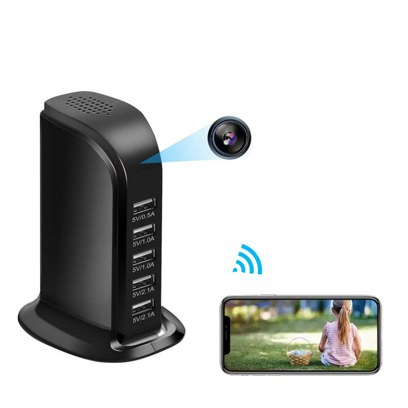 Wifi spy camera usb laadstation - 5 poorts