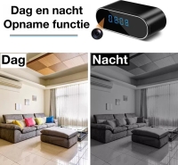 WiFi IP Spy Camera klok met Nachtzicht rond