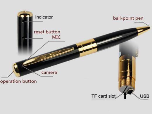 HD Spy pen 1280x960, 30 fps