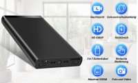 Spy camera powerbank met  nachtvisie