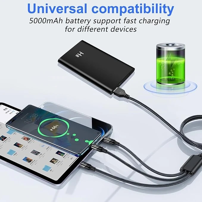 Spy camera powerbank met bewegingsdetectie en nachtvisie