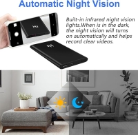 Spy camera powerbank met bewegingsdetectie en nachtvisie