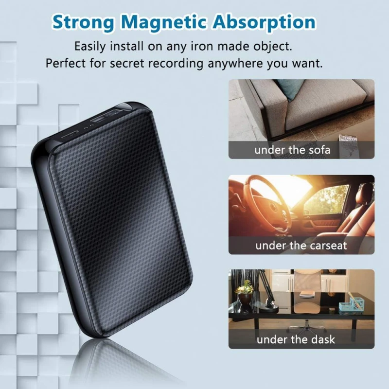 16GB voice recorder power bank mp3 speler - 1100 uur continue opnemen