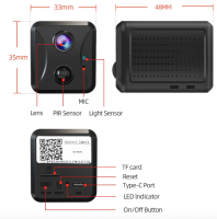 mini wifi camera met nachtzicht - 3800 mAh batterij