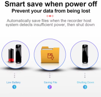 8GB voice recorder usb stick -  25 uur opnemen