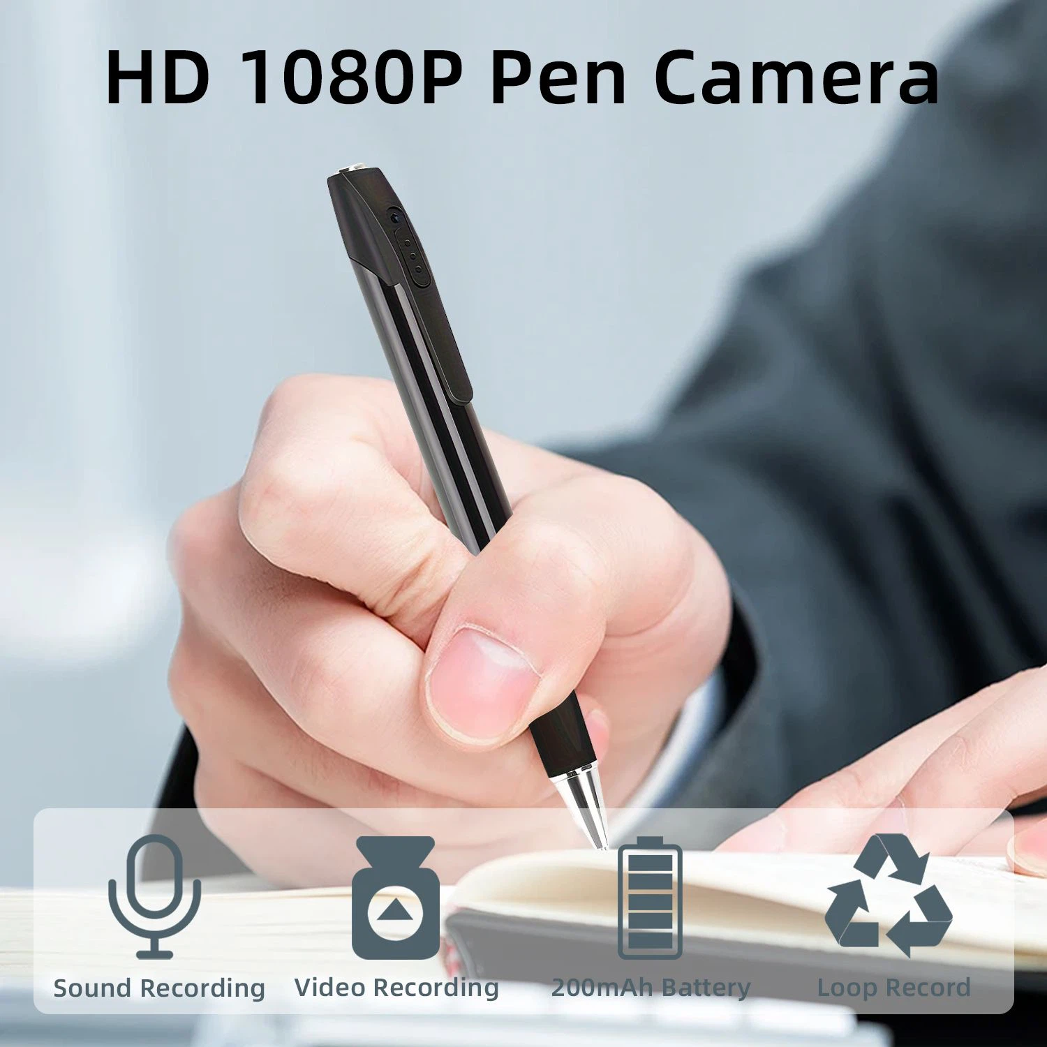 Spy pen full HD luxe uitvoering